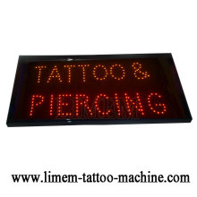 balck digitales Tattoo LED Piercing Zeichen